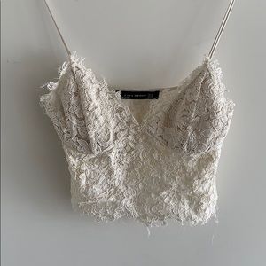 Zara crochet lace top
